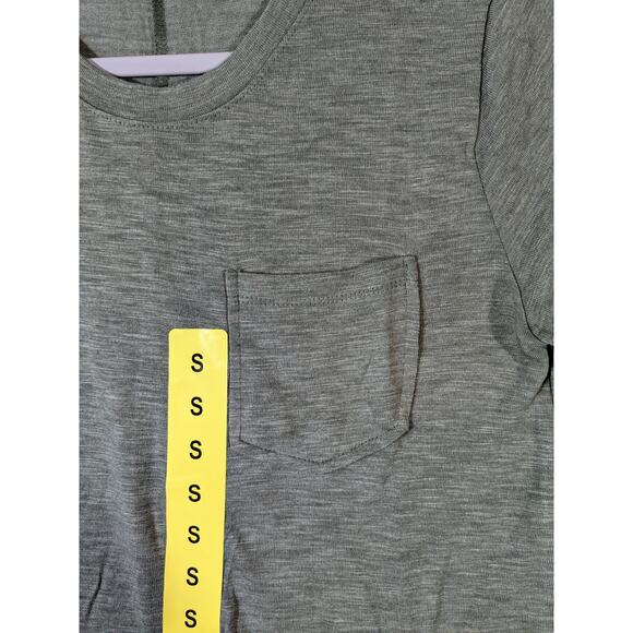 TShirt Dress Short Sleeve Midi Jessica Simpson Green S Crew Pockets Casual Layer - Picture 3 of 12